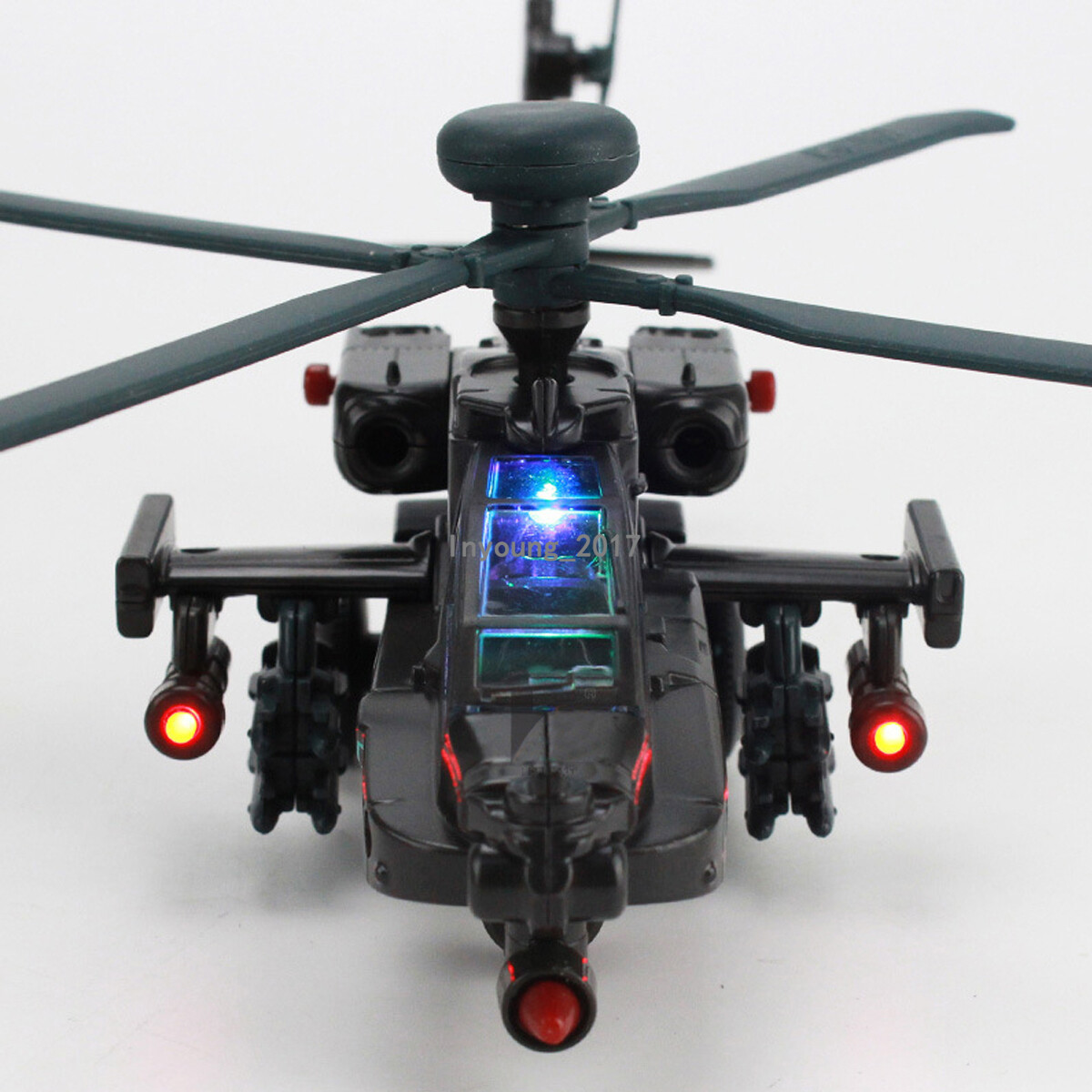 1:64 Boeing AH-64D Apache Helicopter Model Diecast Toy Vehicle Airplane Toys