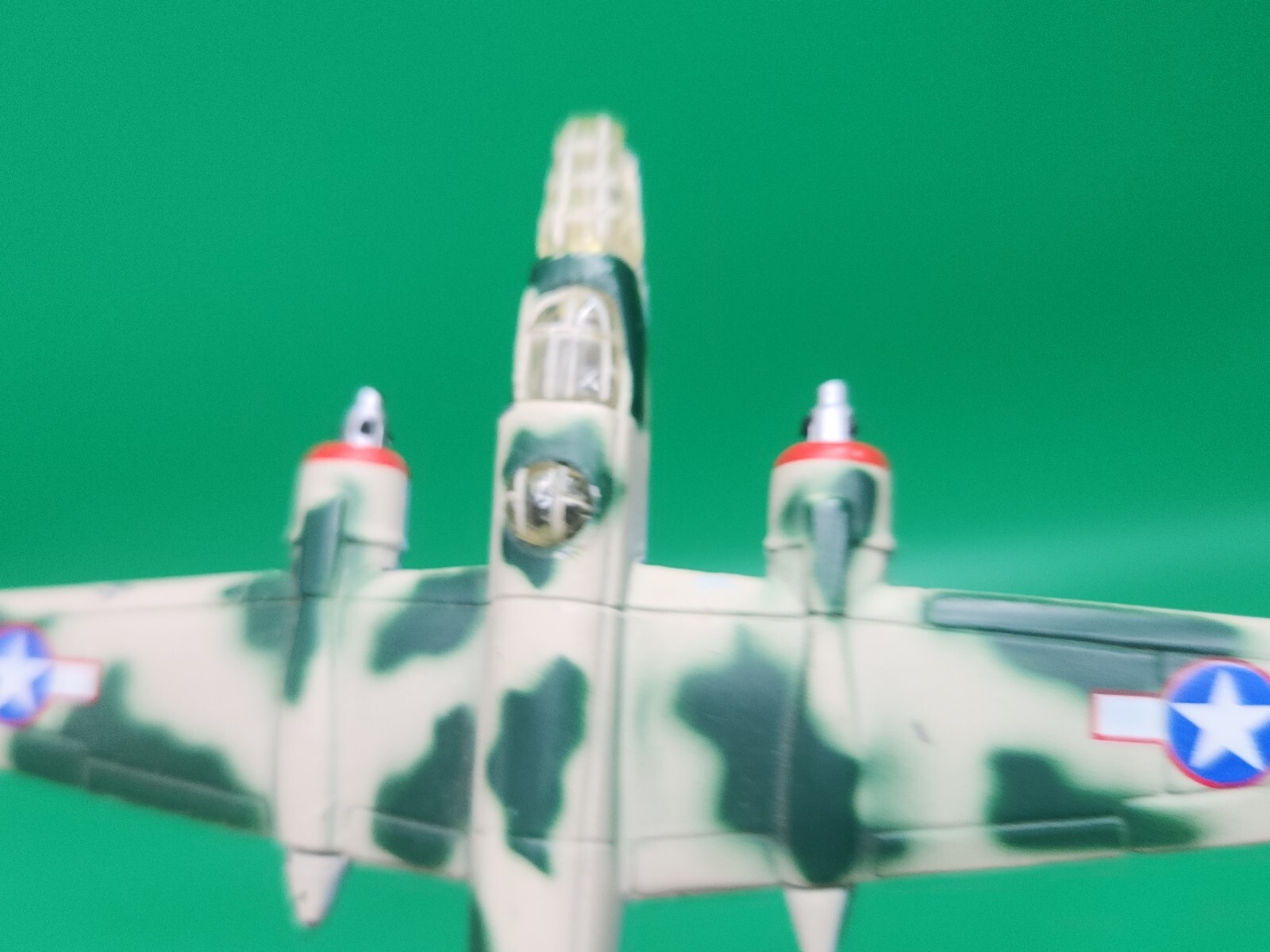 MAISTO Diecast B-25J Mitchell WWII Bomber US Army Airforce Aircraft Camo DAMAGED