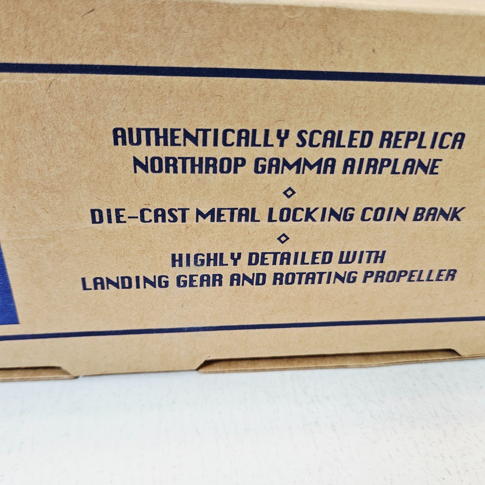 1932 Northrop Gamma Bud Light Racing Airplane Die Cast Bank Ertl 1995 F241