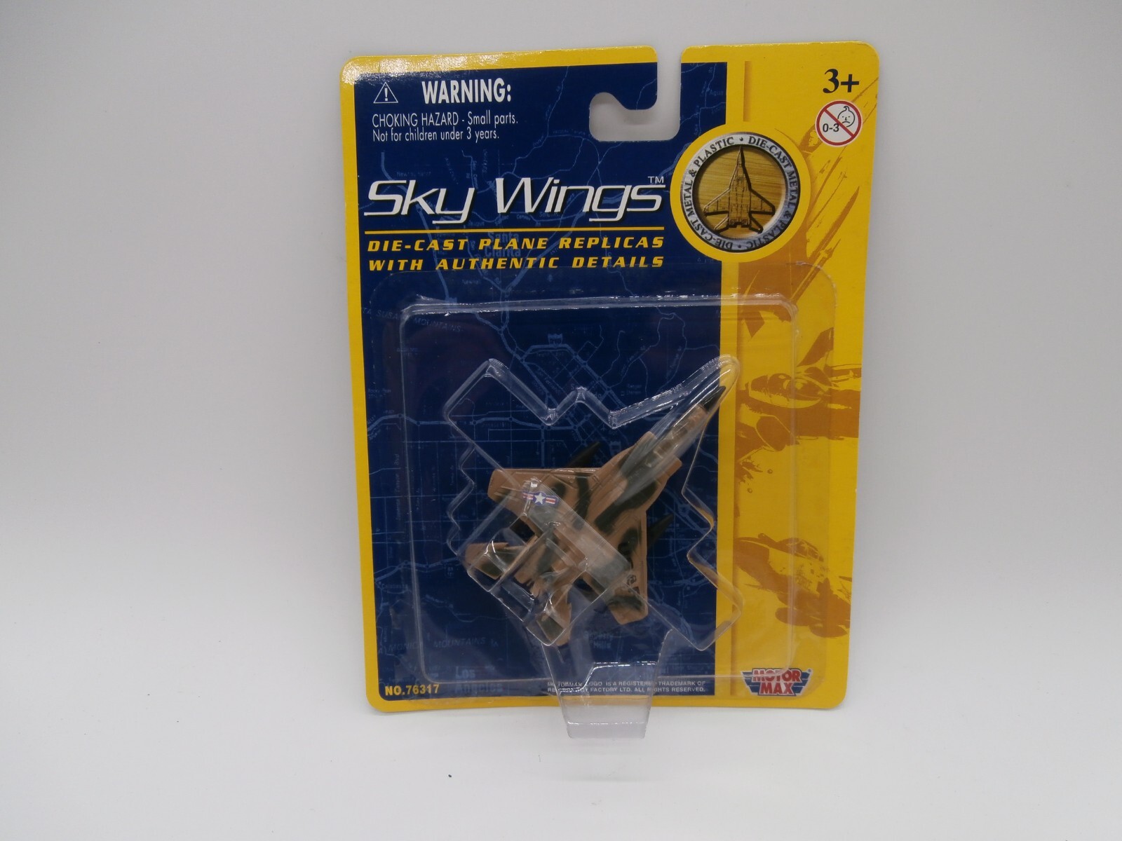Vintage Motor Max Sky Wings Die – Cast Model Planes USAF -New #76317