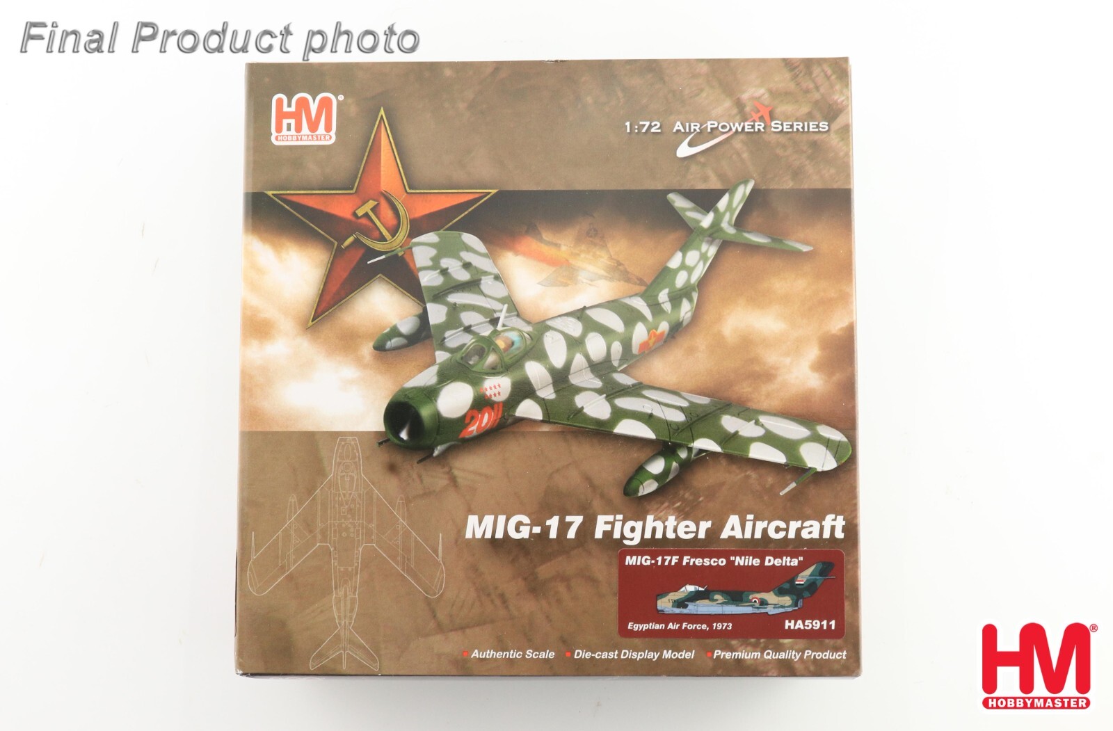 Hobby Master 1/72 HA5911 Mikoyan-Gurevich MiG-17F Fresco-C Egyptian Air Force