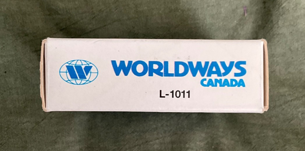 SCHABAK L-1011 DIECAST AIRPLANE 909/71 WORLDWAYS CANADA MADE IN GERMANY