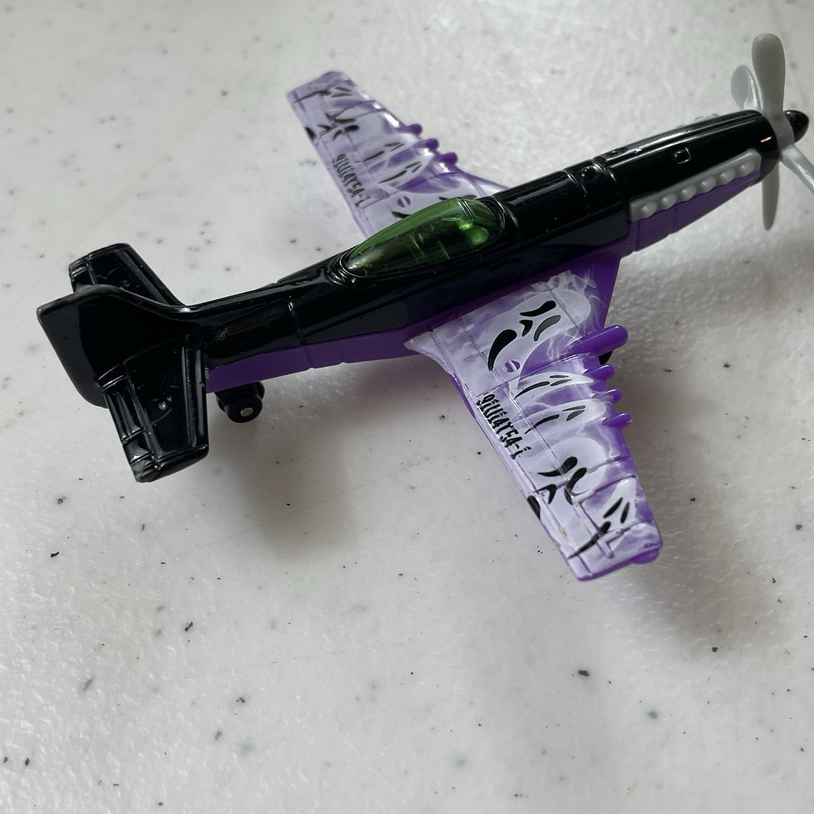Matchbox Sky Busters Monster Mission Purple Cool Rare Ghost Skull Plane Toy GC