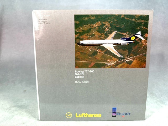 INFLIGHT 1/200 DIECAST B727-200 LUFTHANSA D-ABDI “LUBECK” NIB *RARE*