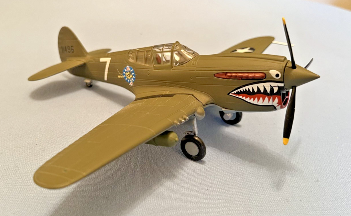 Franklin Mint Armour 1:48 P-40E Warhawk-AM Vol-Flying Tigers WW2-B11B619