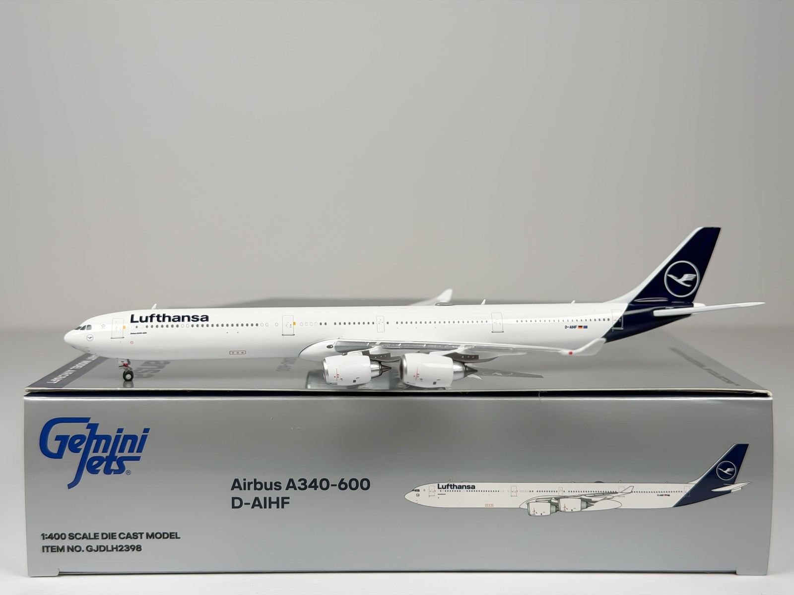 Lufthansa Airbus A340-600 1:400 Gemini Jets D-AIHF (GJDLH2398)