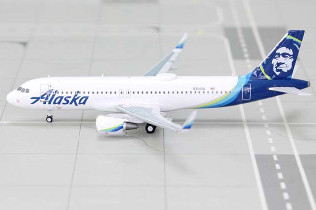 PM52317 Panda Models A320 1/400 Model N364VA Alaska Airlines