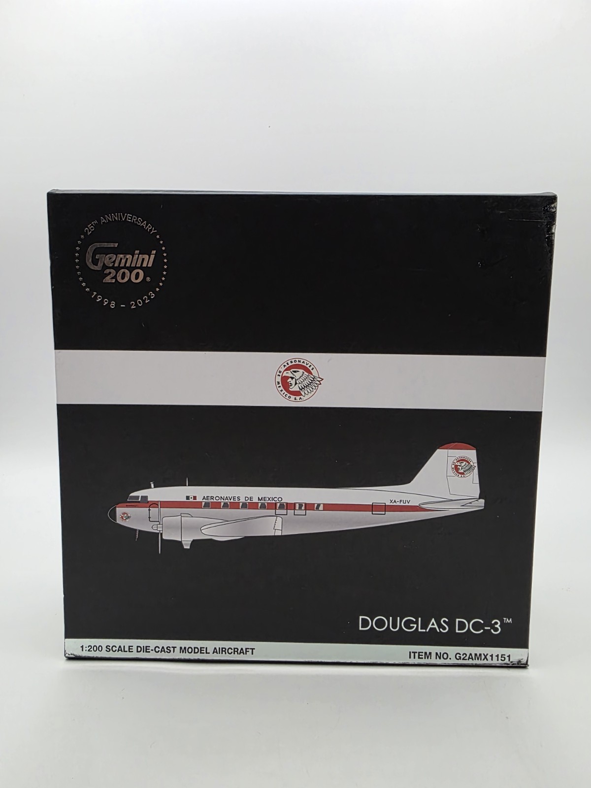 Gemini 200 Aeronaves de México Aeromexico Douglas DC-3 XA-FUV 1:200 Read Notes