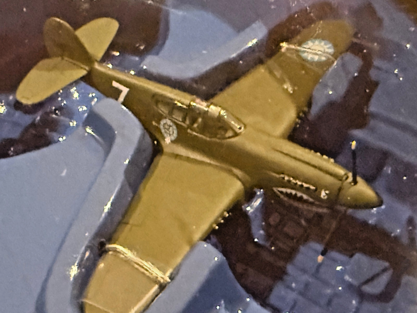 Franklin Mint P-40 CURTISS WARHAWK SharkMouth WWII AIRPLANE FIGHTER 1:100 NIB