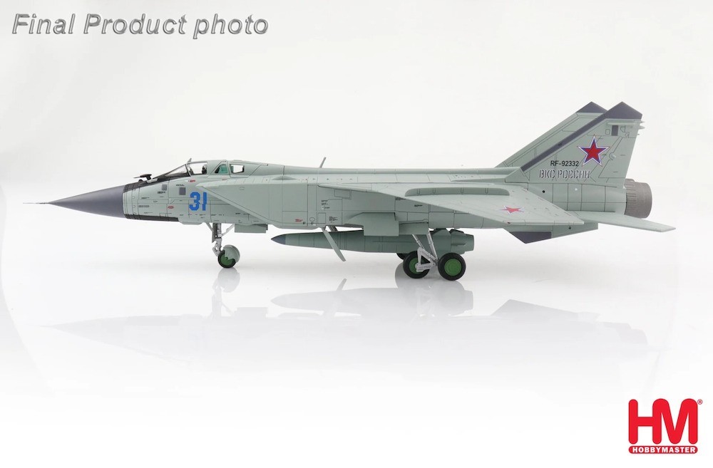 Hobbymaster 1:72 Mikoyan-Gurevich Mig-31K Foxhound-D Russian AF KH47M2 HA9701