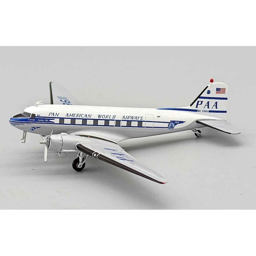 InFlight 200 1:200 Douglas DC3 Pan American World Airways NC 33611 Model Plane