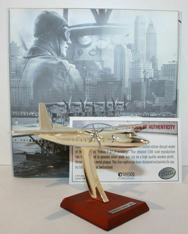 Atlas Editions Silver Classics 1:200 #7504006 1955 Fokker F-27 Friendship BNiSB