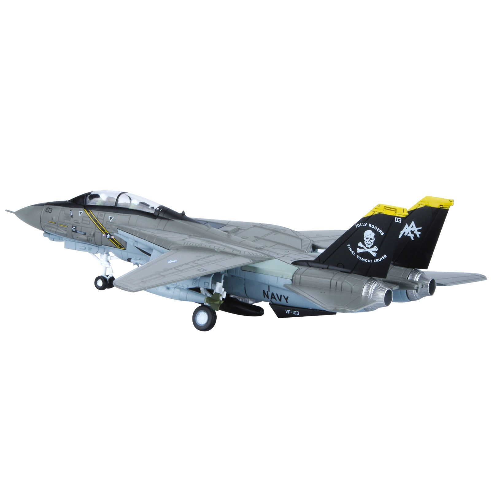 F-14 Tomcat US 1:100 Diecast Fighter Simulation Alloy Aircraft Airplane Model