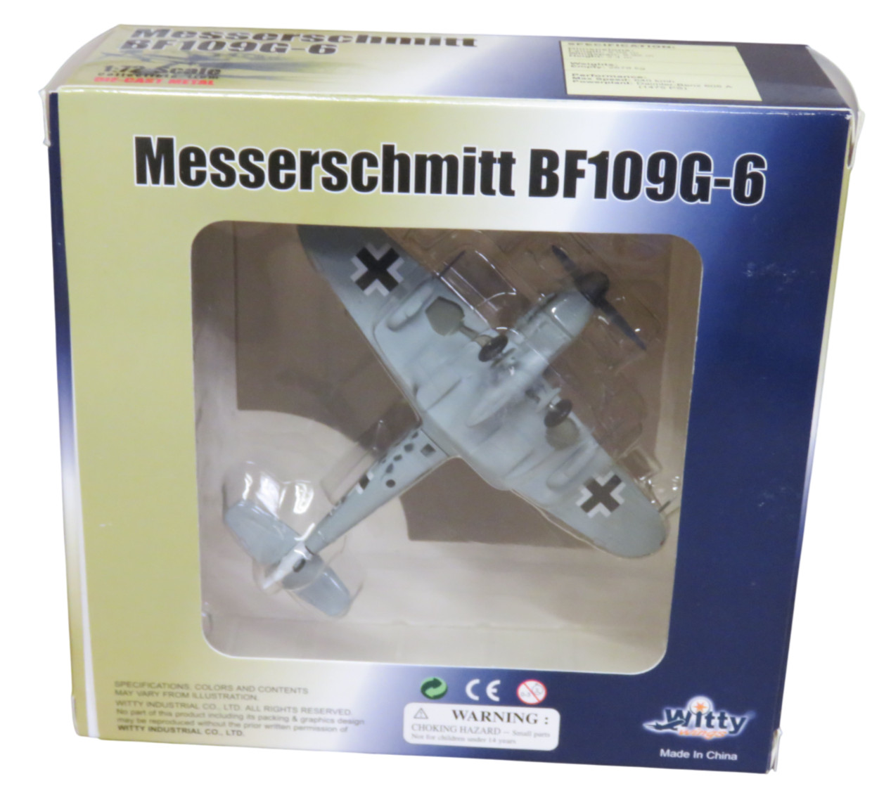 WTW-72-003-003 Witty Wing 1:72 Luftwaffe Messerschmitt BF109G-6 – NEW
