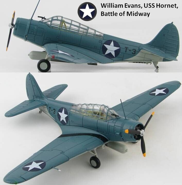 Skymax 1/72 SM8010 Douglas TBD-1 Devastator, William Evans, Battle of Midway
