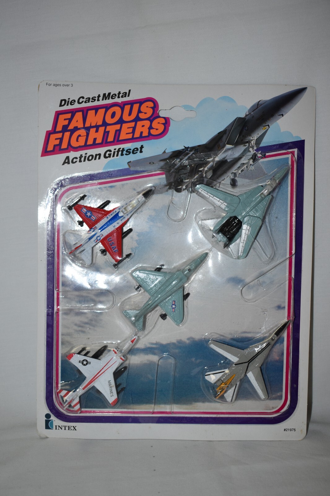 Intex Diecast 5 Airplanes Famous Fighters Action Giftset #21975