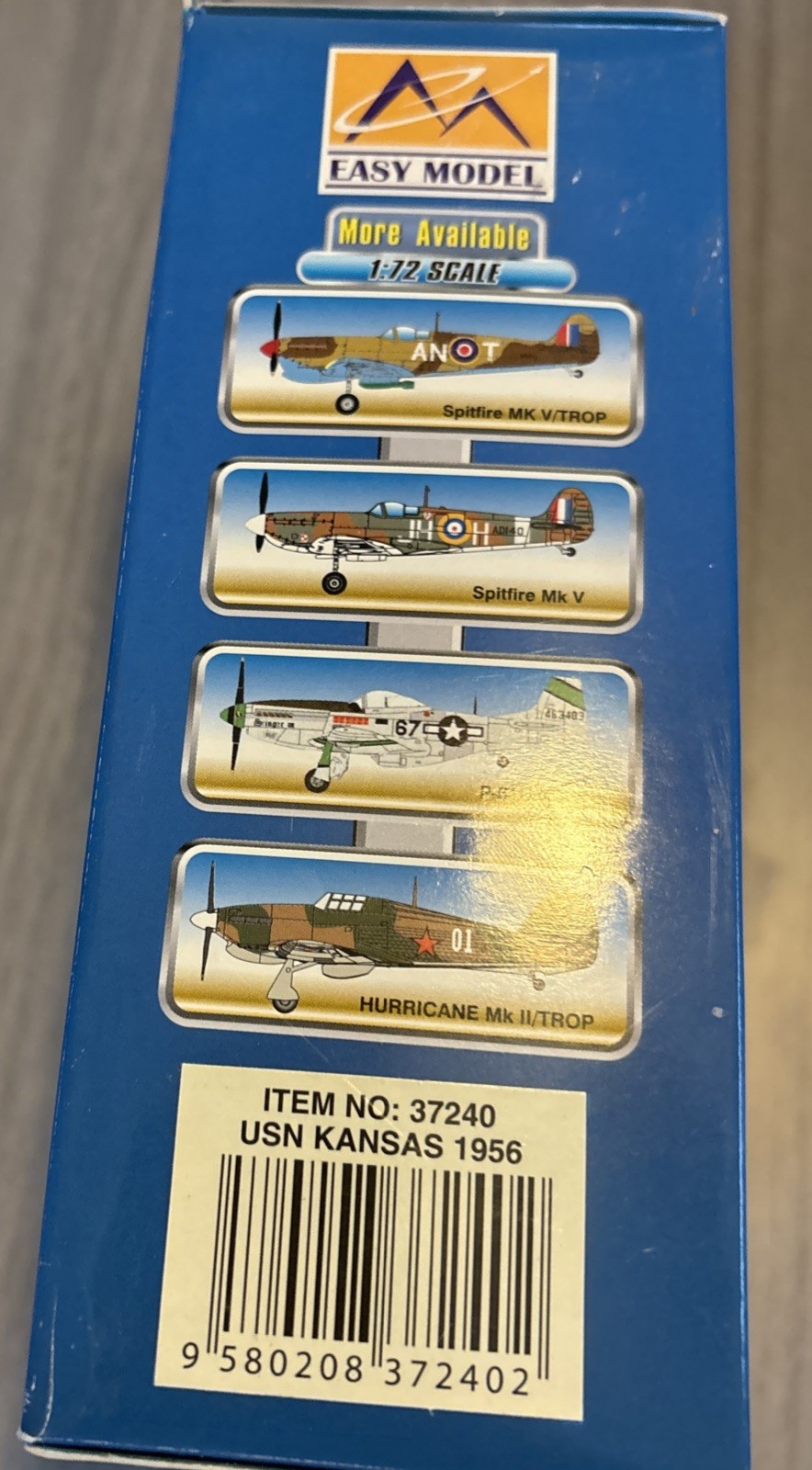 Easy Model 1:72 F4U-4 Corsair USN Kansas 1956 Model Plane 37240 Vintage NEW