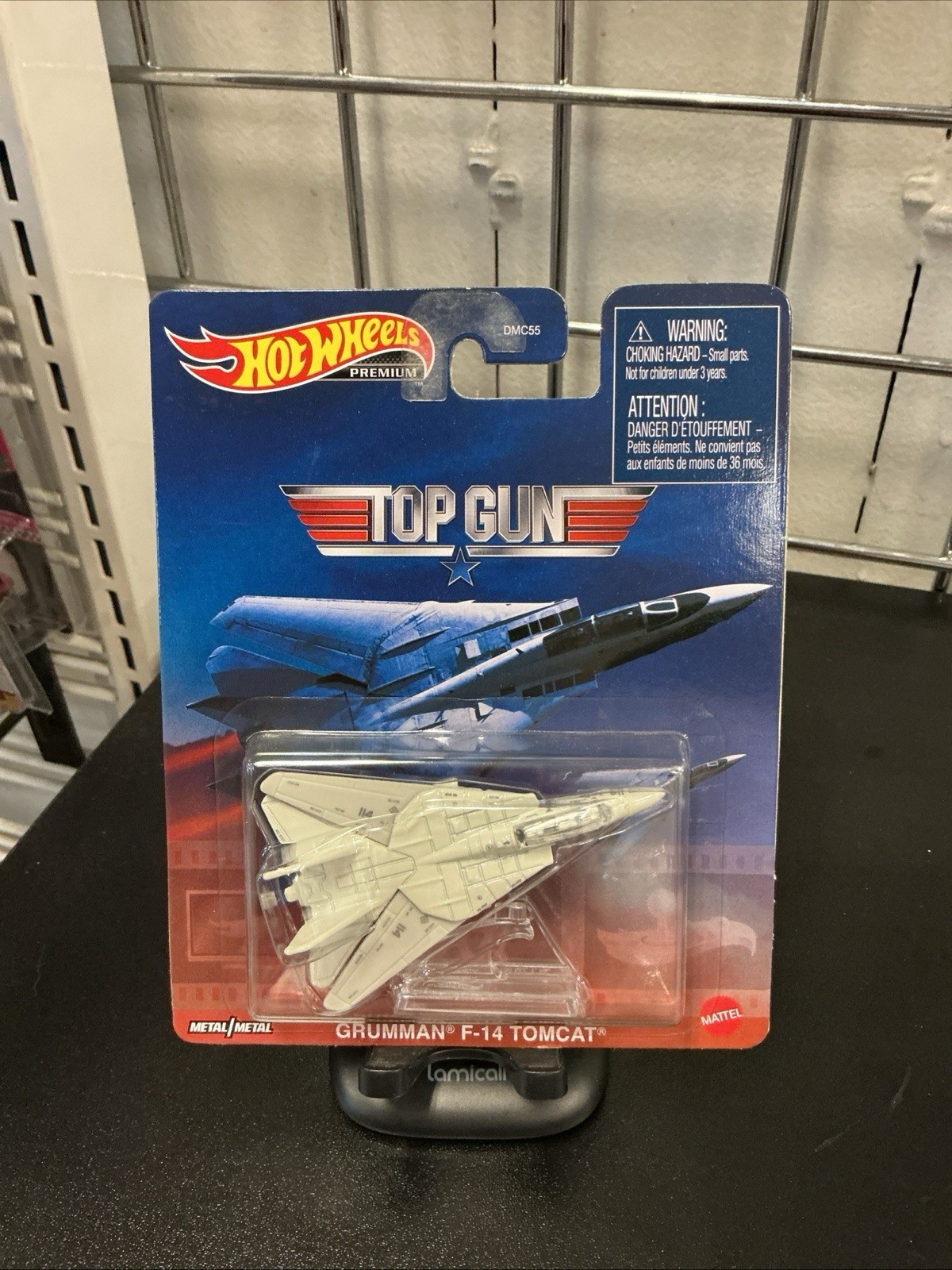 Hot Wheels Premium Top Gun Grumman F-14 Tomcat Diecast Gray 2020 DMC55