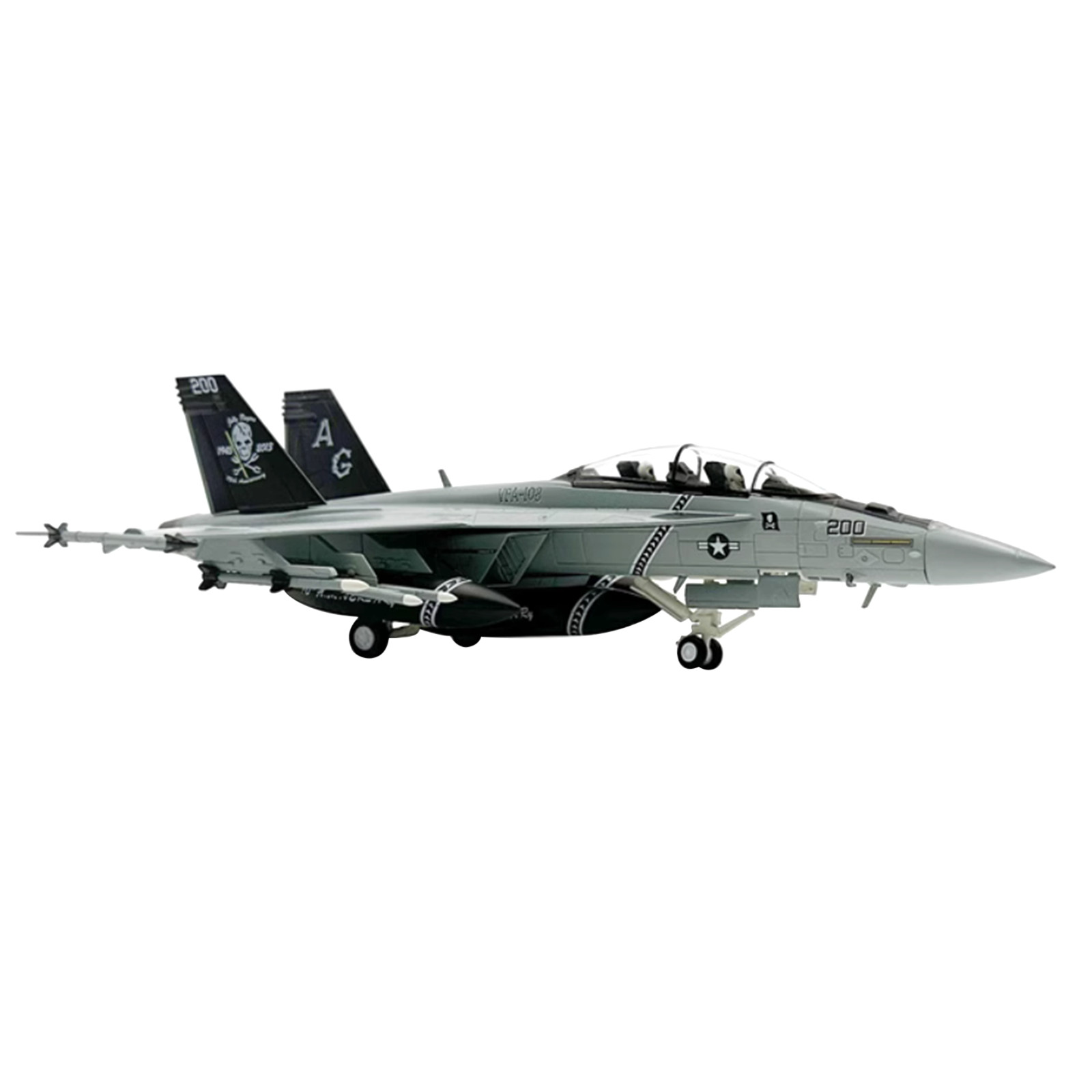 1:72 Scale US F/A-18F Super Hornet Aircraft Diecast Metal + Plastic Model Gift