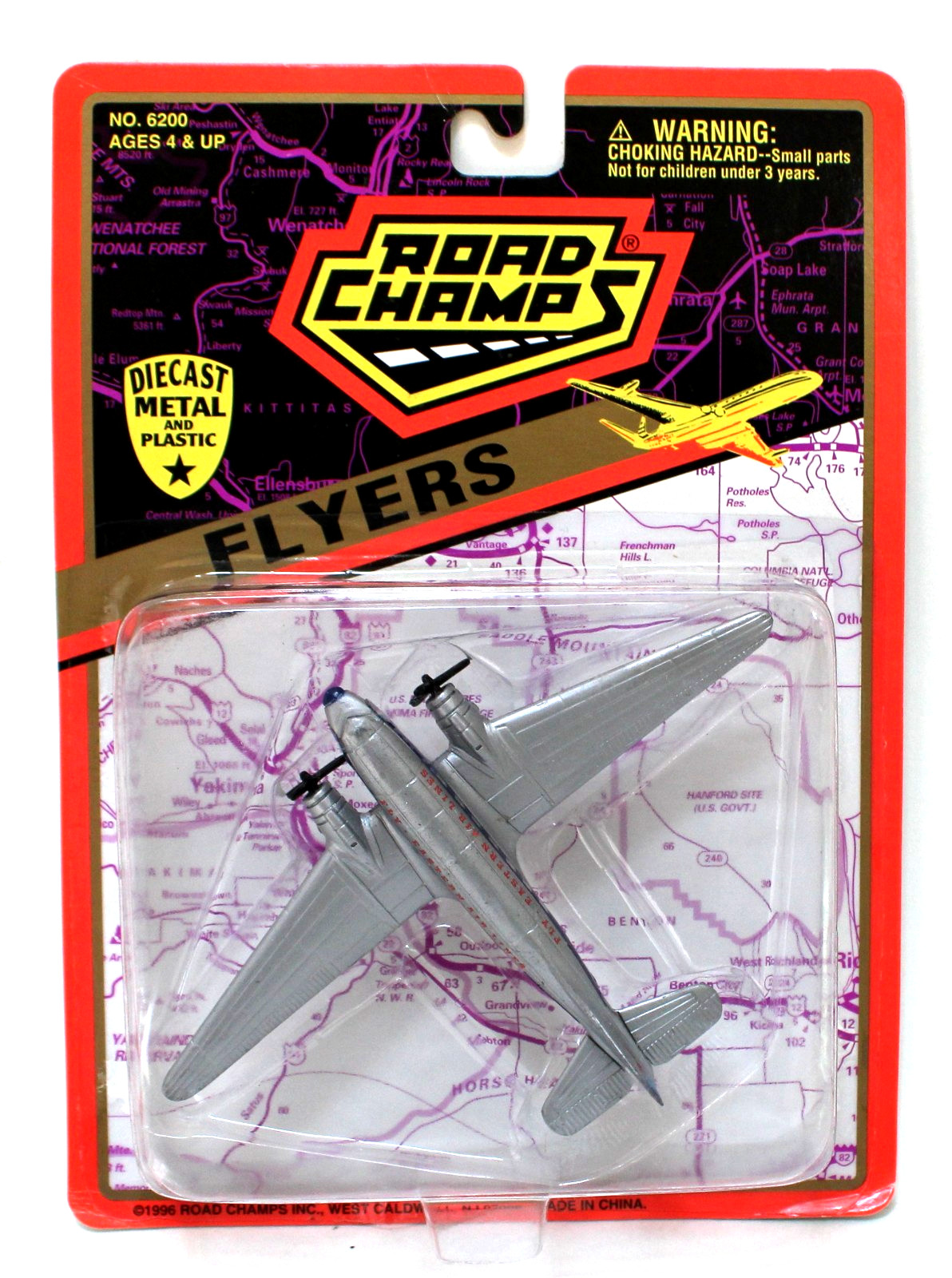 Road Champs Flyers 6200 Eastern Airlines DC-3 1:200 MOC 1996 Diecast