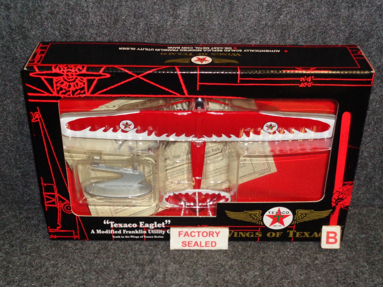 WINGS OF TEXACO 10 in Serie EAGLET UTILITY GLIDER AIRPLANE REGULAR EDITION
