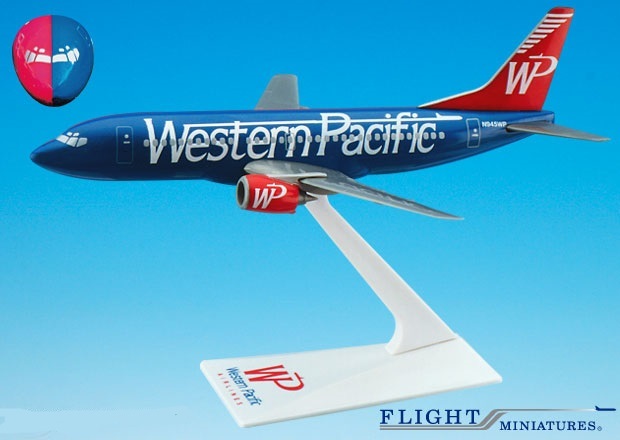 Western Pacific “Split” 737-300 Airplane Miniature Model Plastic Snap-Fit 1:200