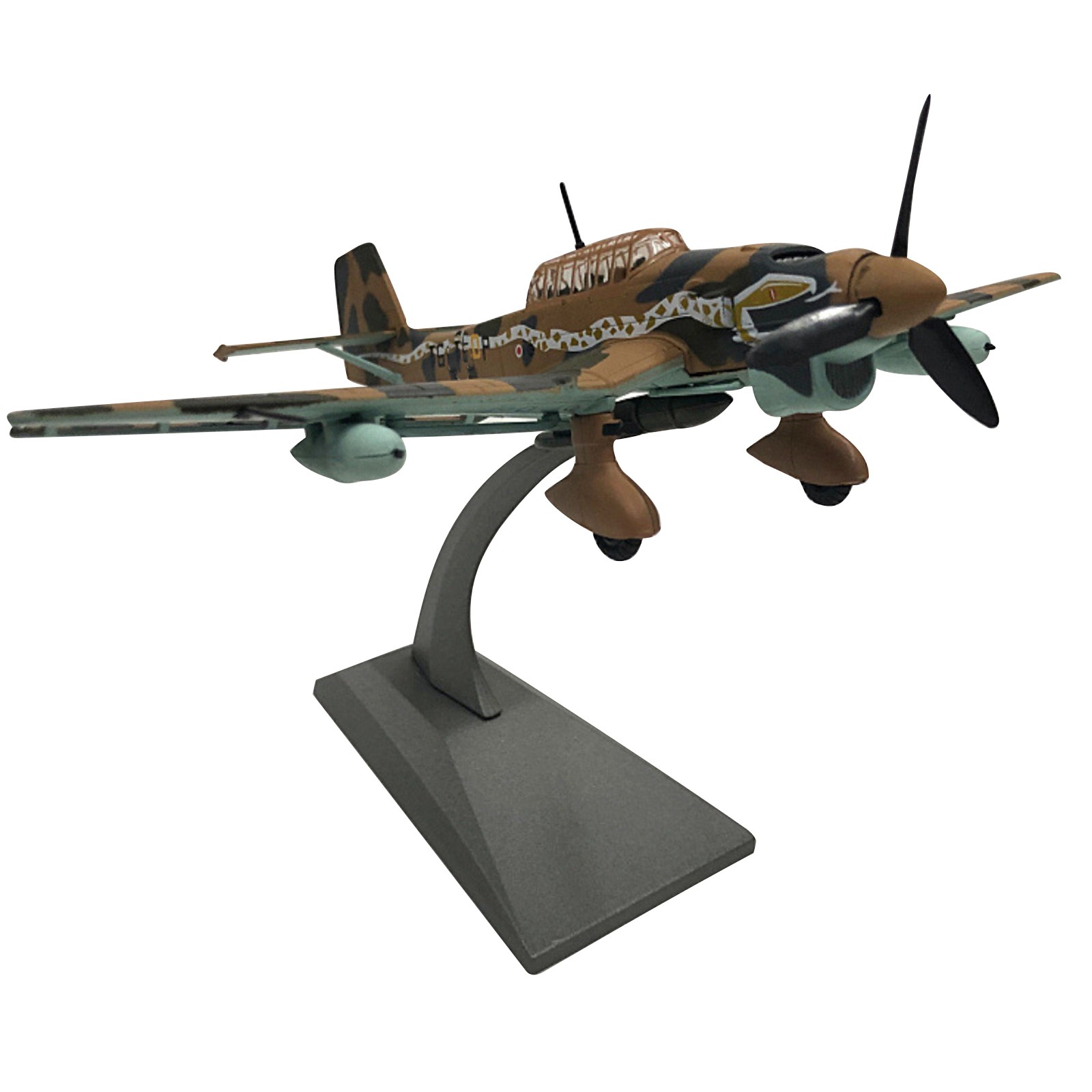 1:72 WWII German Air Force Stuka Ju-87 Bomber Model Alloy Military Fighter Scene