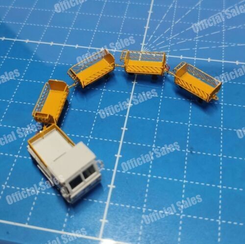 1/200 Airport Gse MH-50 Luggage Tractor With Four Trailers Finished Product New