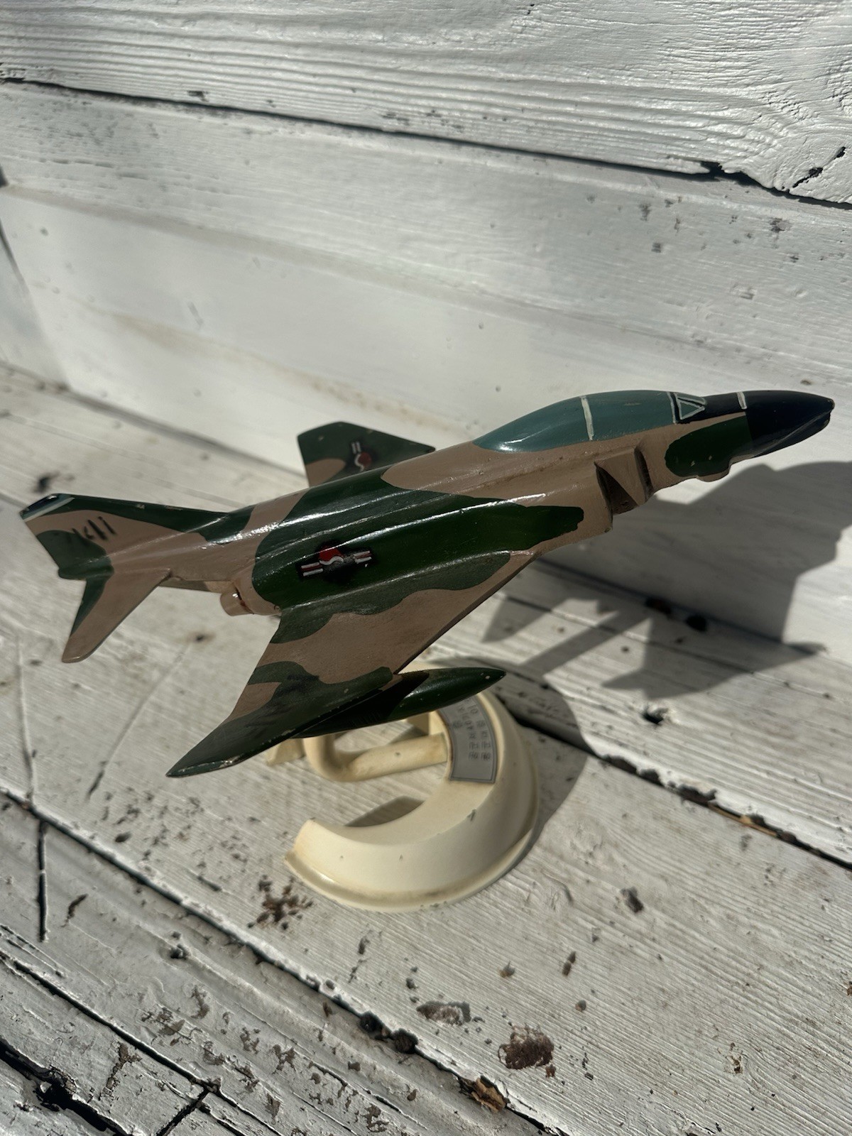 Korean Air Force Phantom Bomber Aircraft Mcdonald Douglas Hand Painted Vintage
