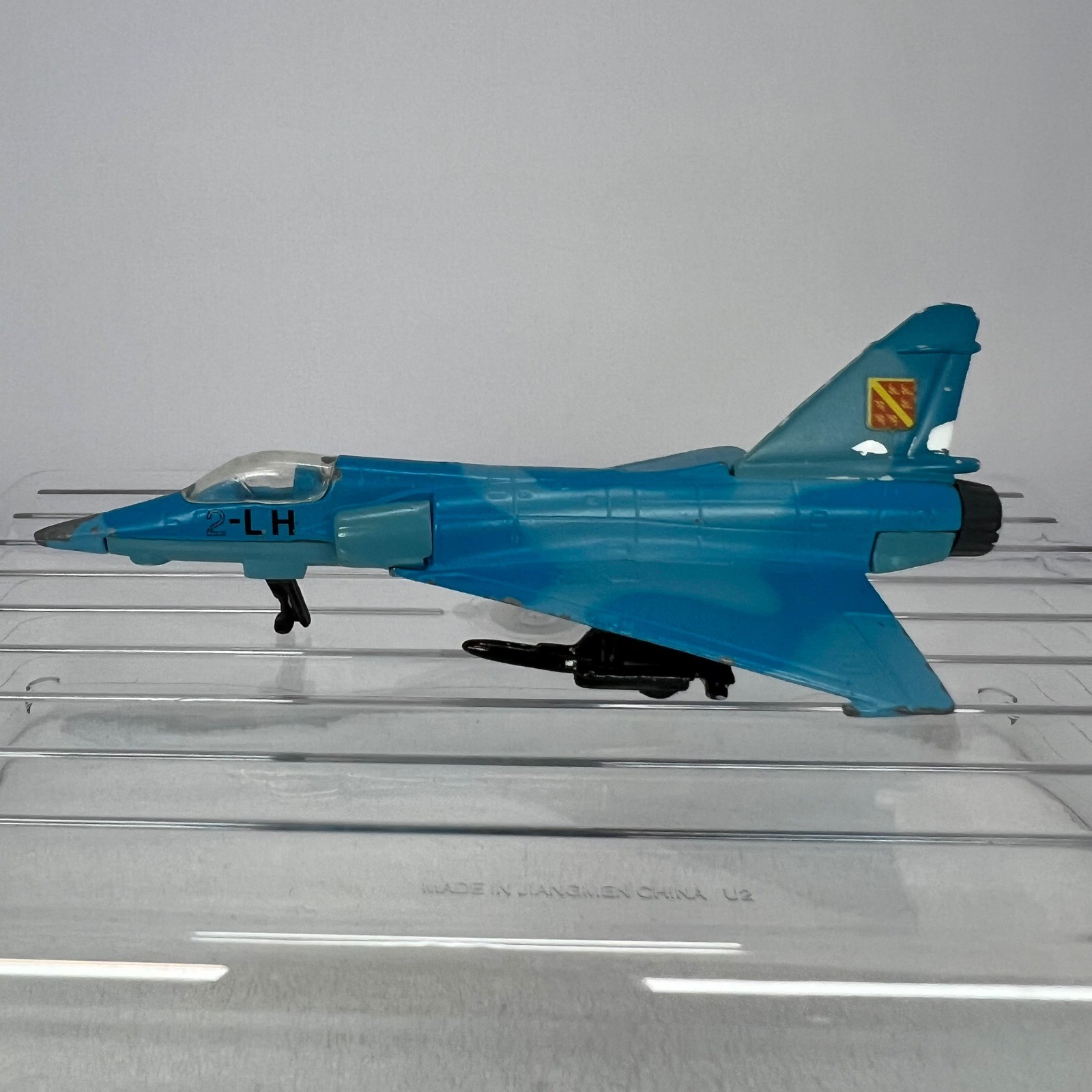 Maisto Mirage 2000C Fighter Jet Kids Toy Blue Camo Diecast Military Plane Chip