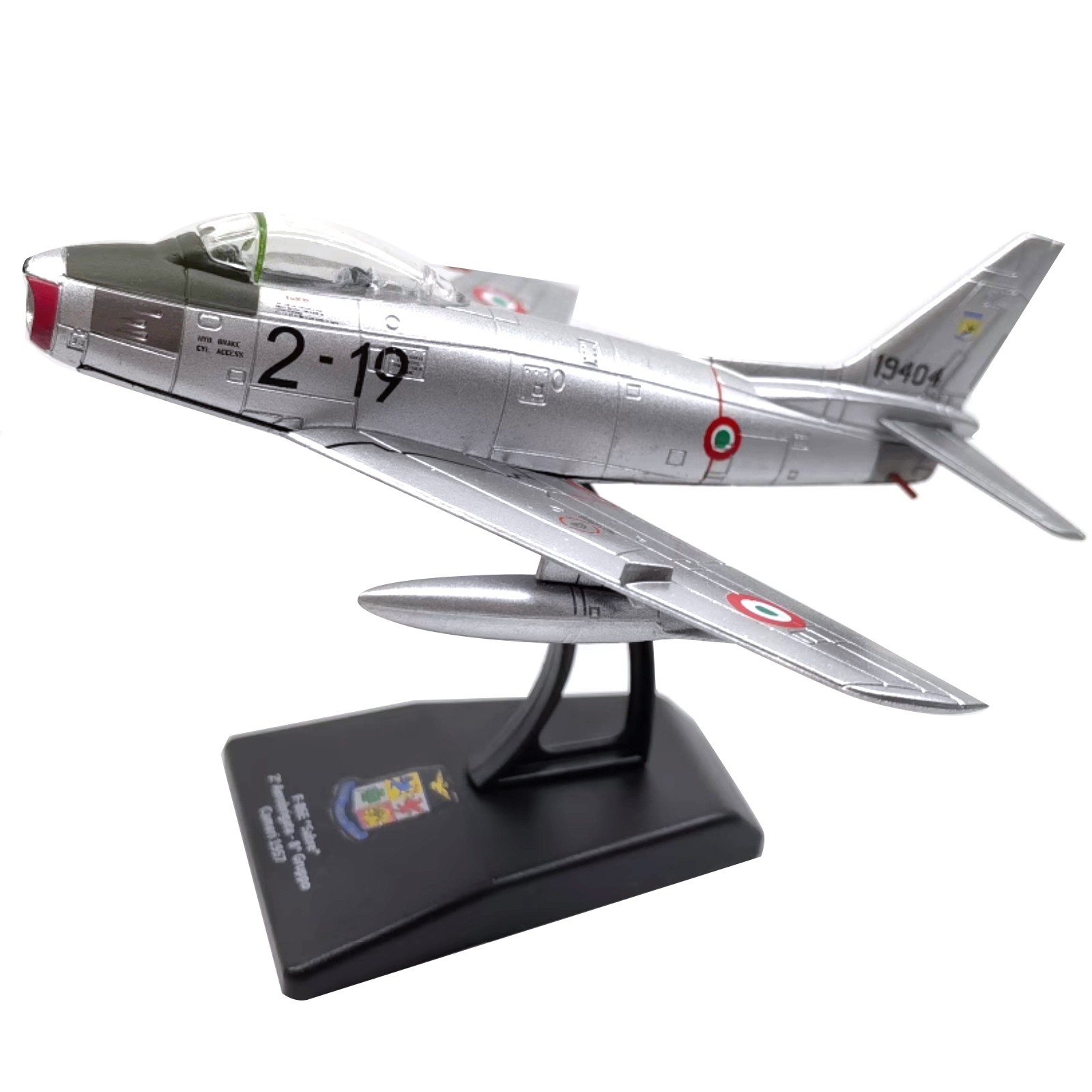 11.5cm 1:100 Italian F-86 Sabre Fighter Finished Model Gifts Choice For Birthday