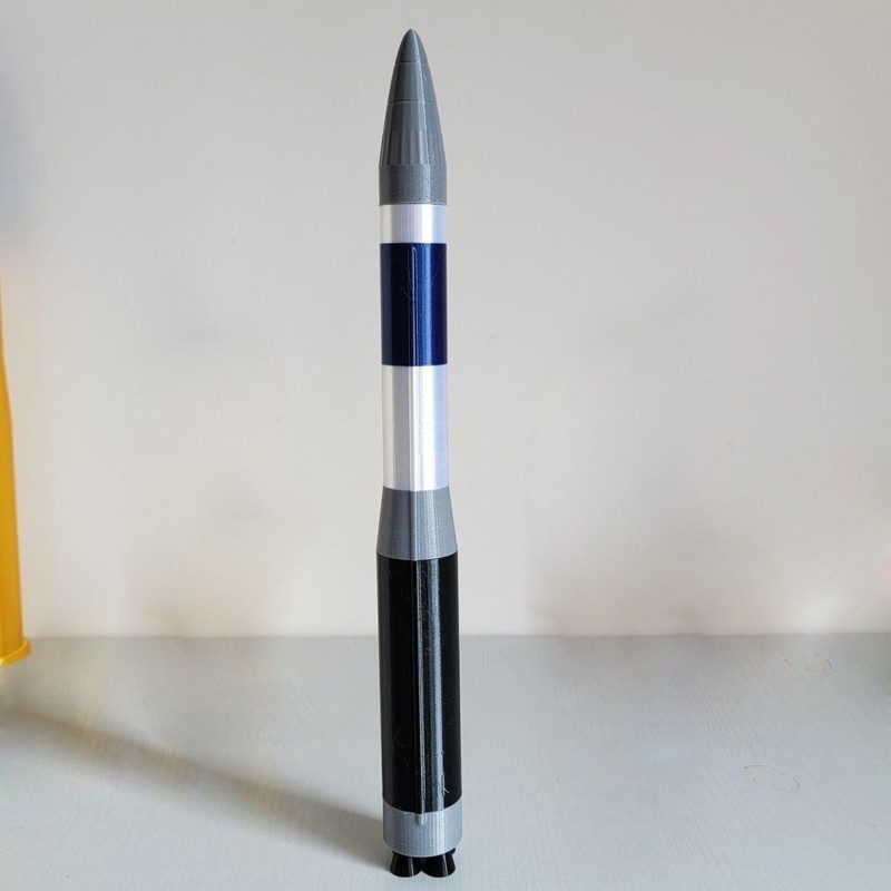 1:60 USA LGM-30G Minuteman III Missile Model 30cm 3D Printed Military Collection