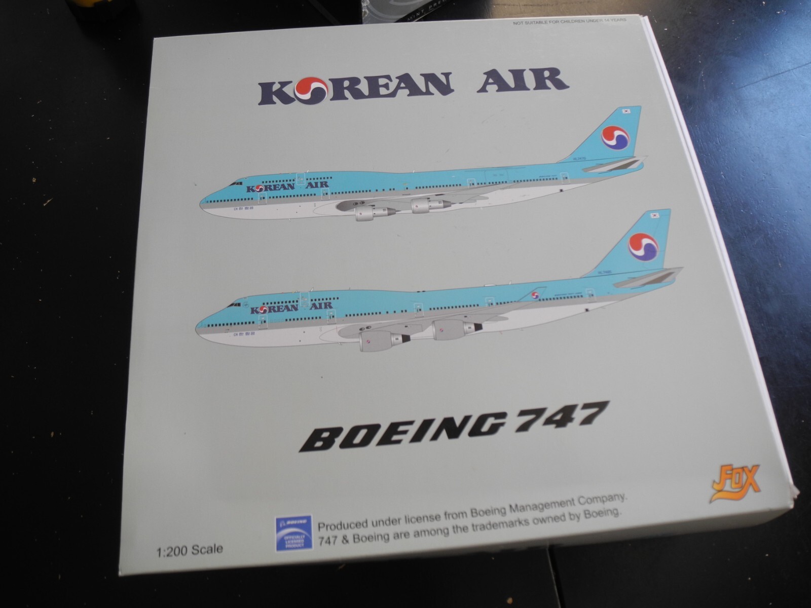 Extremely RARE JC WINGS Boeing 747 KOREAN AIR, Retired, 1:200, NIB, LAST ONE!
