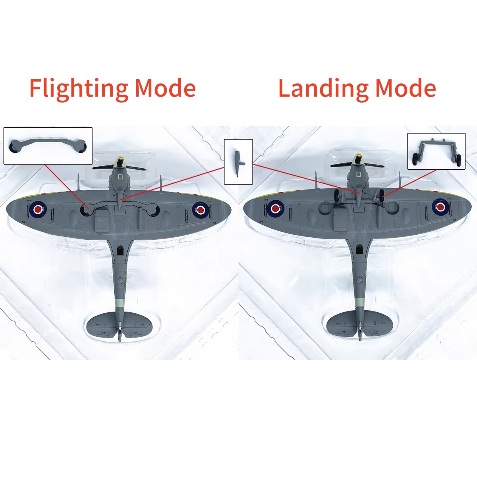 Spitfire Mk Vb Fighter 13cm Diecast Metal Model 1/72 Scale Aviation Collectible