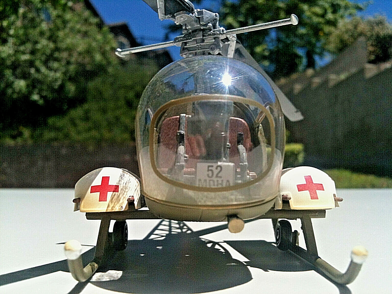 Corgi Bell H-13 Sioux US Army M.A.S.H Helicopter Korea 1951 Die-cast 1:48 Scale