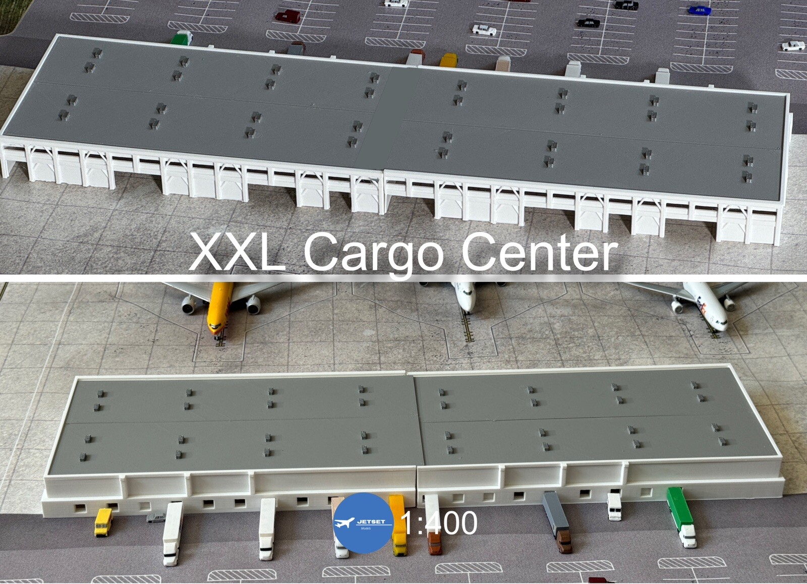 Jetset Models 1:400 Scale XXL Cargo Center (18×4 1/2 Inches)