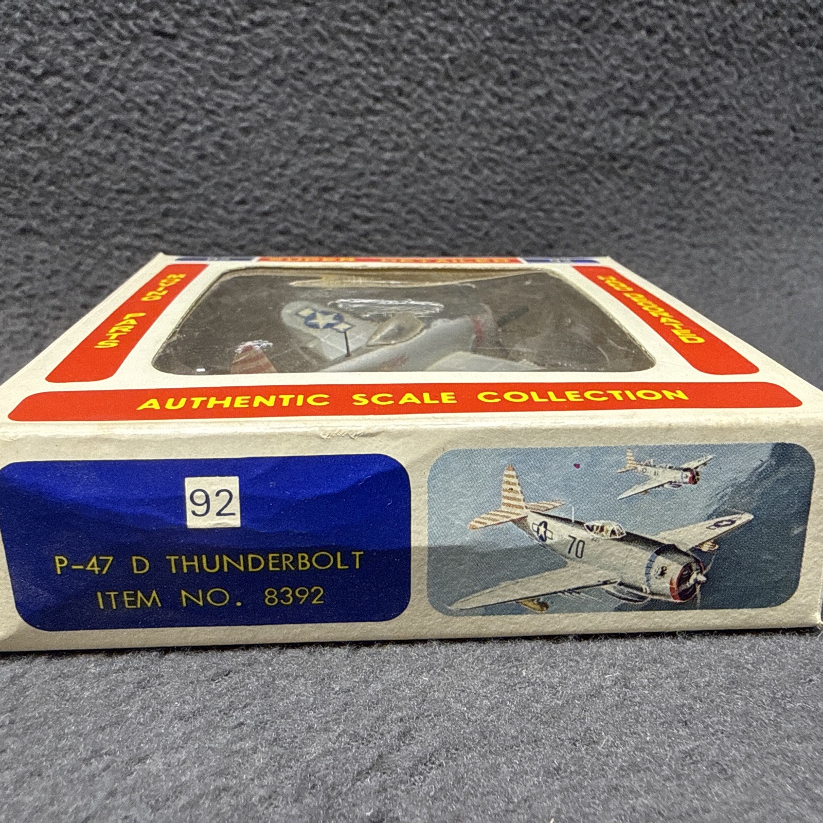 Bachmann Mini-Planes P-47 D Thunderbolt WWII Airplane 1/87 Plastic Hong Kong