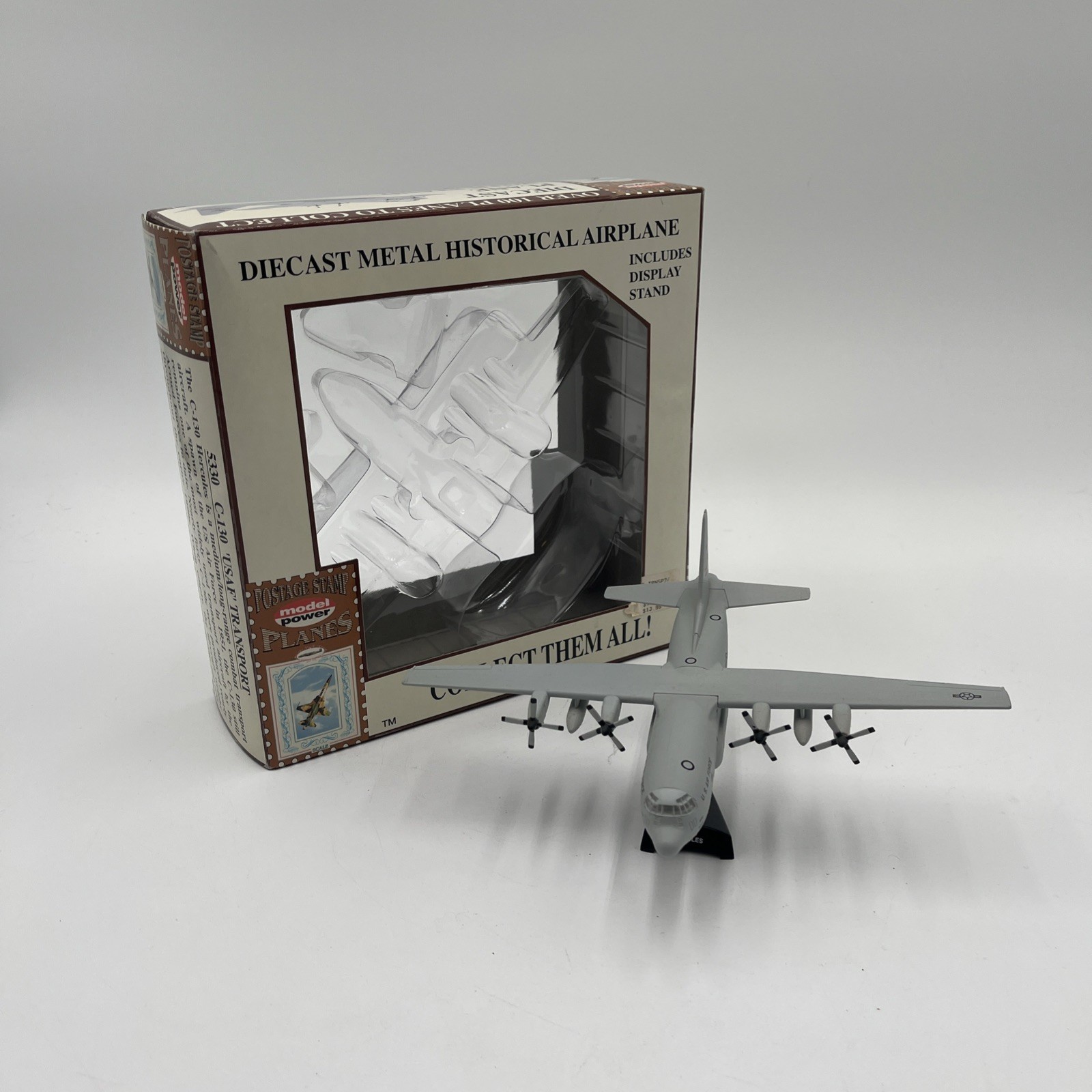 Postage Stamp Planes Model Power No. 5330 C-130 USAF Transport 1:100 Scale Model