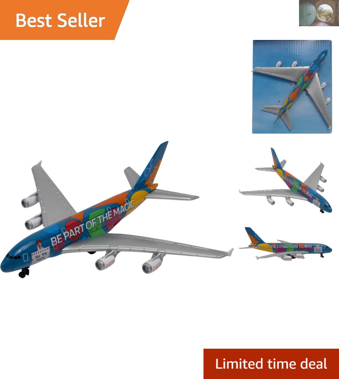 Vibrant Emirates Airlines A380 Collectible Airplane – A Dream for Young Aviators