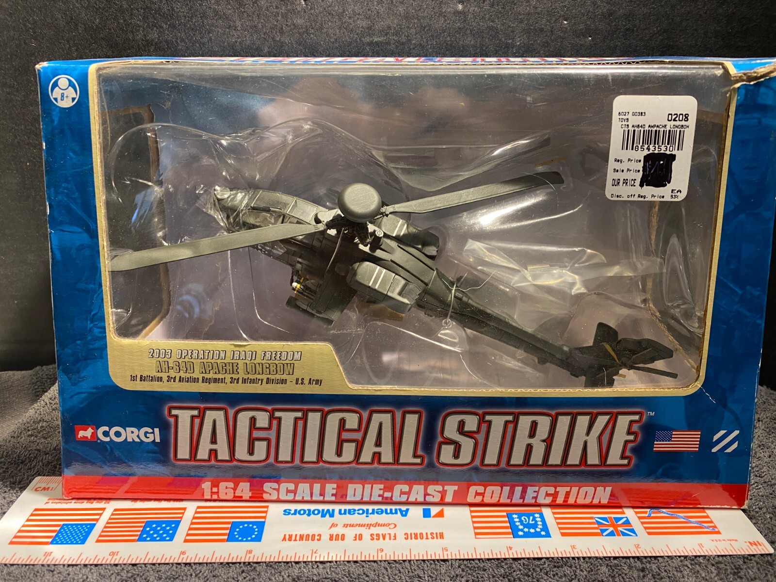 1:64 CORGI TACTICAL STRIKE AH-64D APACHE LONGBOW 2003 OPERATION IRAQI FREEDOM