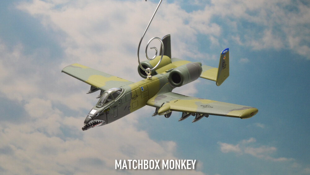 USAF A-10 Thunderbolt II Warthog Fighter Plane Custom Christmas Ornament Hog