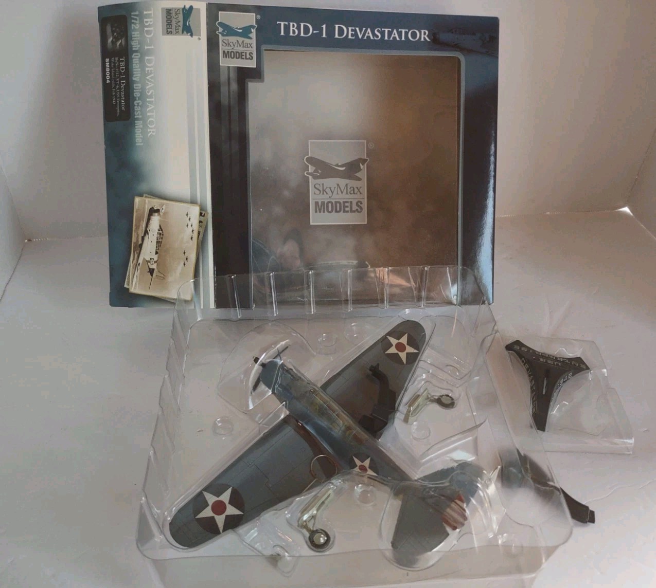 Sky Max Models SM8004 Douglas TBD-1 Devastator Wake Island 1942 1:72 Diecast NIB