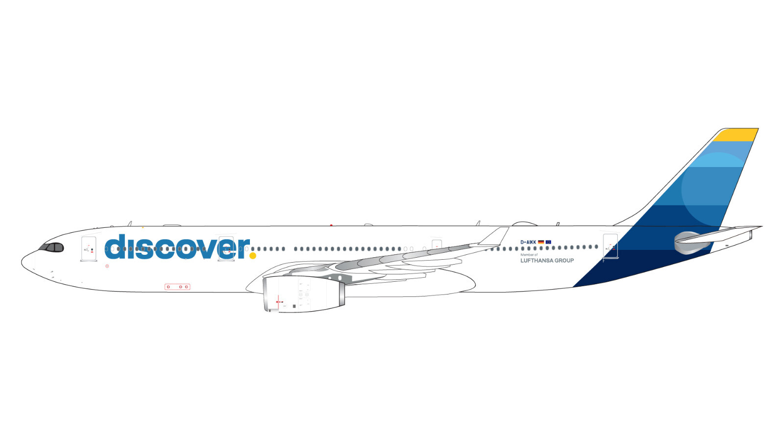 GeminiJets 1:400 Discover Airlines Airbus A330-300 D-AIKK GJOCN2265 PRE-ORDER