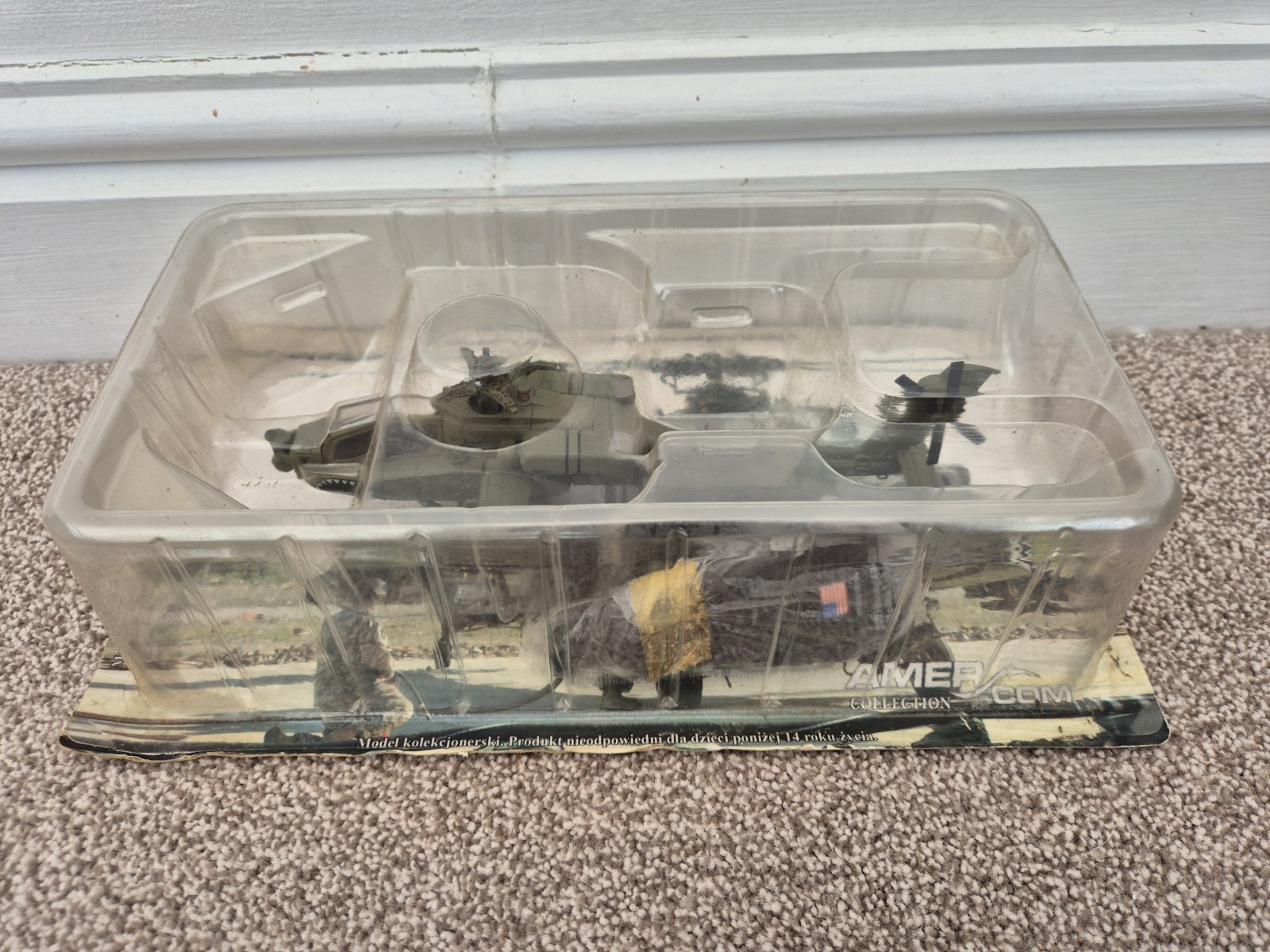 ATLAS AMERCOM 1:72 CLASSIC BOEING AH-64D APACHE LONGBOW USA DIECAST HELICOPTER