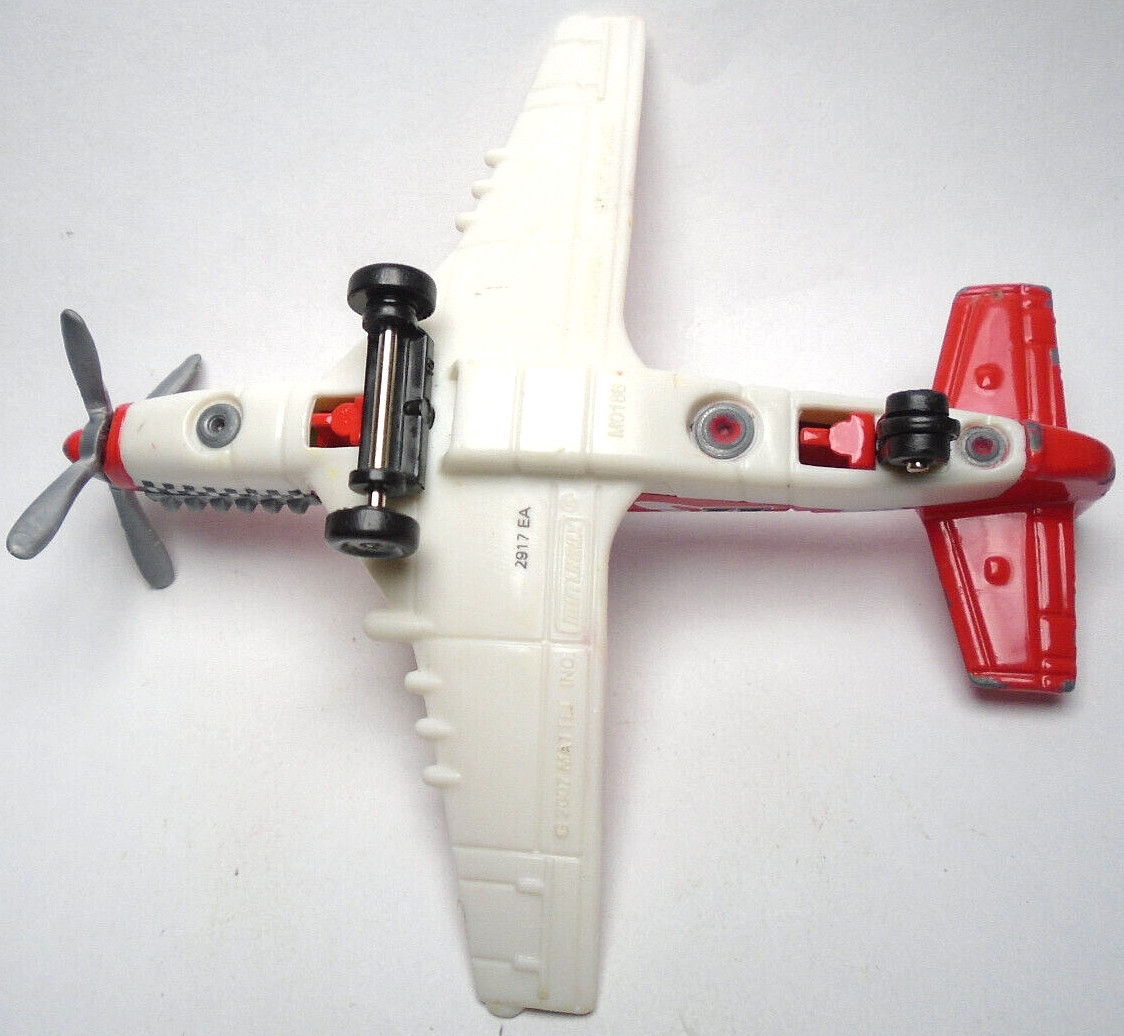 2007 MATCHBOX STUNT PLANE #22 RED & WHITE 3 7/8″ DIECAST AIRPLANE