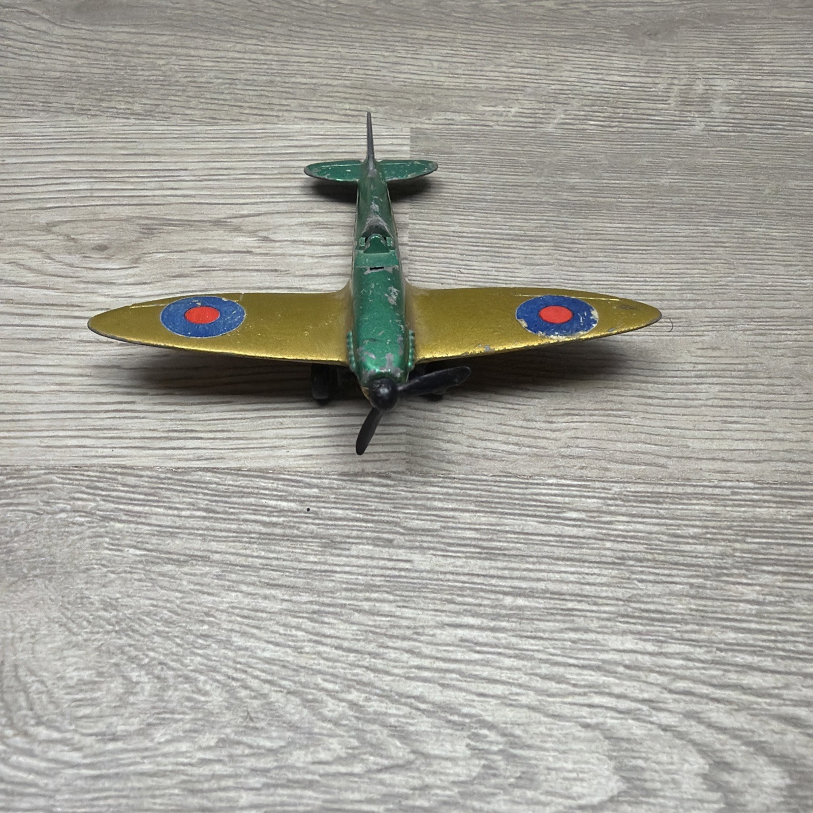 Matchbox 1973 Skybuster Spitfire Lesney 3″ Die-Cast Plane&1930’s Sun Rubber