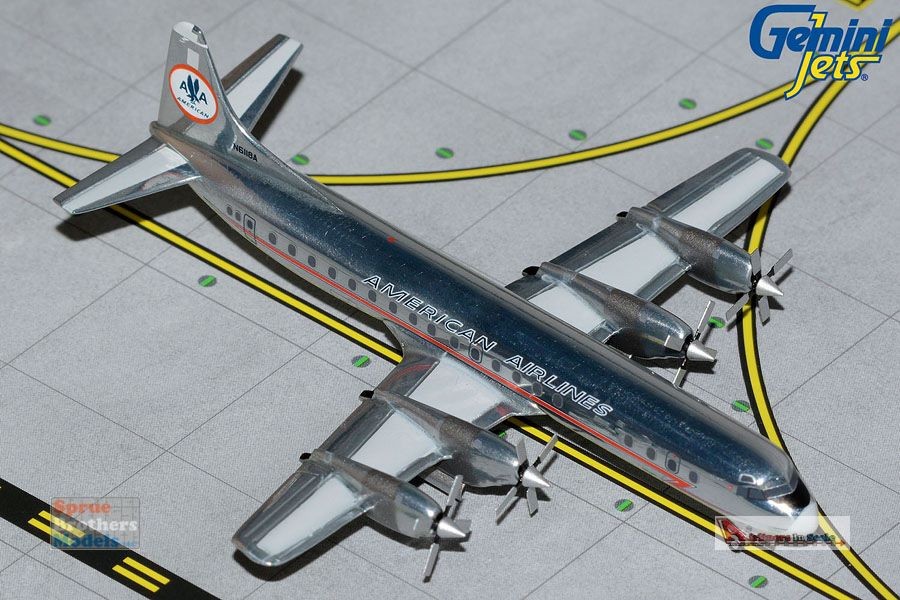 GEMGJ1718 1:400 Gemini Jets American Airlines L-188 Electra Reg #N6118A