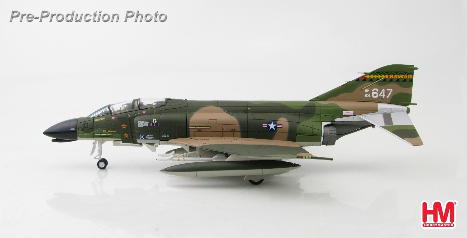 Hobby Master HA1972 1/72 F-4D Phantom II USAF 154th TFG #63-7647 Aloha Alert