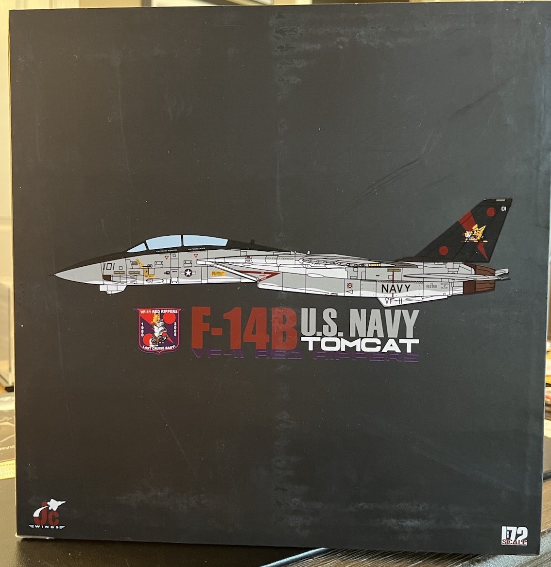 F-14B Tomcat USN VF-11 Red Rippers, Last F-14 Cruise, JC Wings JCW-72-F14-010