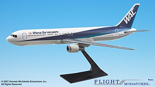 World Air Network Boeing 767-300 Airplane Miniature Model Plastic Snap Fit 1:200
